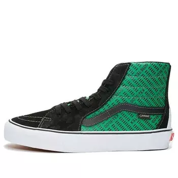 Кроссовки sk8-hi gore-tex black green (billys tokyo exclusive) 'black green white' Vans, черный