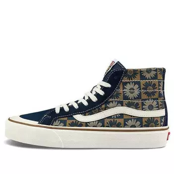 Кроссовки sk8-hi high-top sneakers blue/white Vans, синий