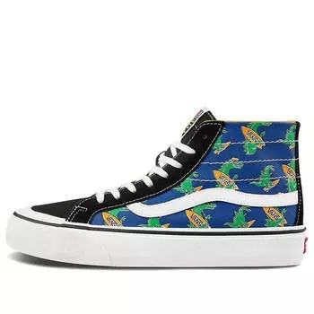 Кроссовки sk8-hi high-top sneakers blue/yellow/green Vans, синий