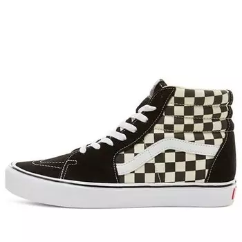 Кроссовки sk8-hi lite 'black white checkerboard' Vans, черный