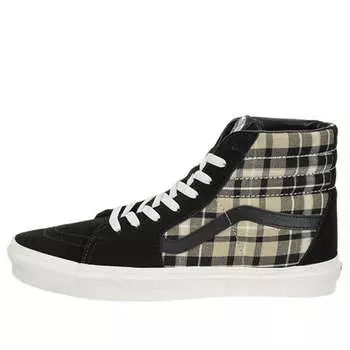 Кроссовки sk8-hi plaid 'black' Vans, черный
