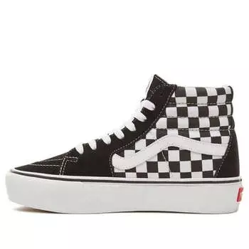 Кроссовки sk8-hi platform 2.0 'checkerboard - black white' Vans, черный