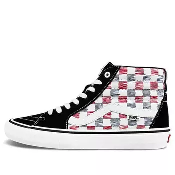 Кроссовки sk8-hi pro 'sketch checkerboard' Vans, черный