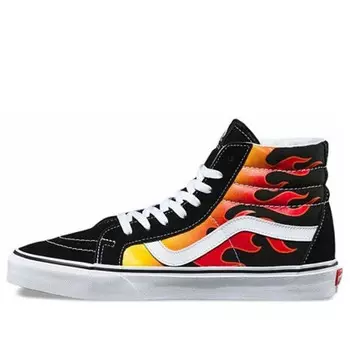 Кроссовки sk8-hi reissue 'flames' vn0a2xsbphn Vans, черный