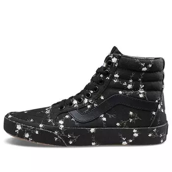 Кроссовки sk8-hi reissue 'midnight floral - black' Vans, черный