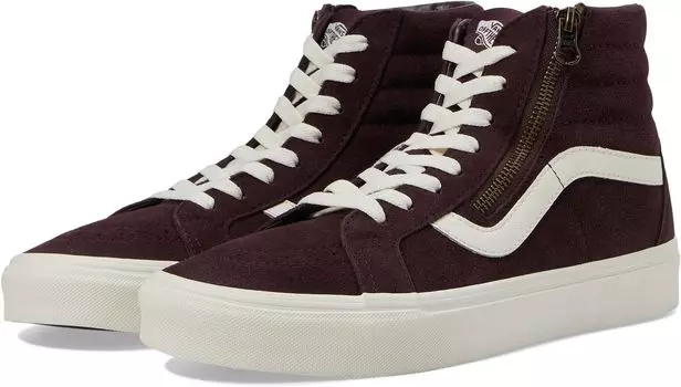Кроссовки SK8-Hi Reissue Side Zip Vans, цвет Dark Brown