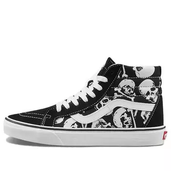 Кроссовки sk8-hi reissue 'skulls' Vans, черный