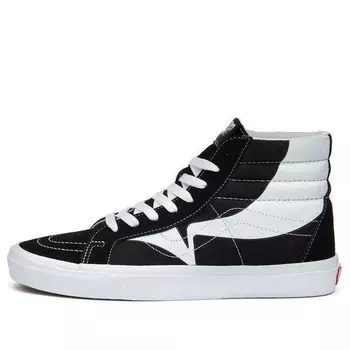 Кроссовки sk8-hi reissue 'warp - black white' Vans, черный