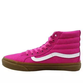 Кроссовки sk8-hi slim 'light gum raspberry rose' Vans, красный