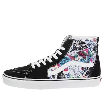 Кроссовки sk8-hi 'sticker mash up' Vans, черный