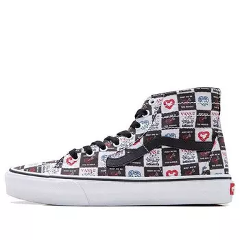 Кроссовки sk8-hi tapered 'black white' Vans, черный