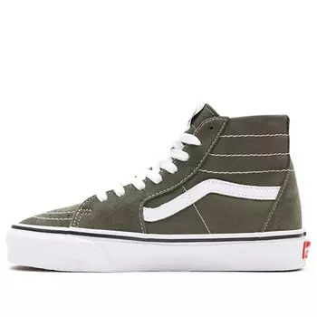 Кроссовки sk8-hi tapered shoes green dark green Vans, зеленый