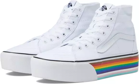 Кроссовки Sk8-Hi Tapered Stackform Vans, цвет Pride Rainbow