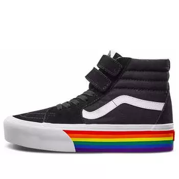 Кроссовки sk8-hi v platforim 'rainbow' Vans, черный