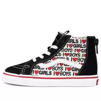 Кроссовки sk8-hi zip 'i heart print' Vans, черный