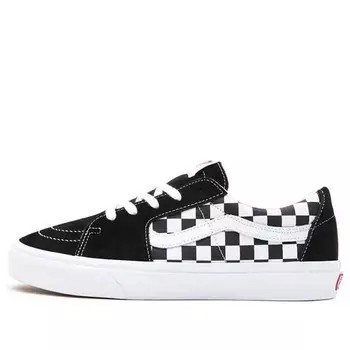 Кроссовки sk8-low 'checkerboard - black' Vans, черный