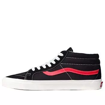 Кроссовки sk8-mid black-red 'black red' Vans, черный