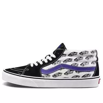 Кроссовки sk8-mid 'blur boards' Vans, черный