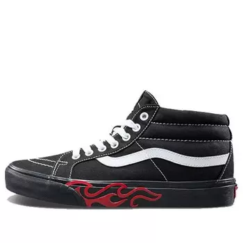 Кроссовки sk8-mid 'flame cut out' Vans, черный