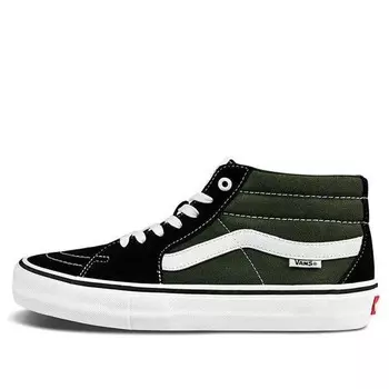 Кроссовки sk8 mid green/black Vans, черный
