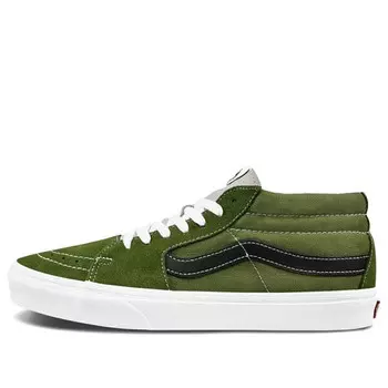Кроссовки sk8-mid low top skate shoes dark green Vans, зеленый