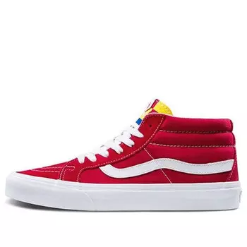 Кроссовки sk8-mid mid-top skate shoes red Vans, красный