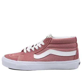 Кроссовки sk8 mid pink rose red Vans, красный