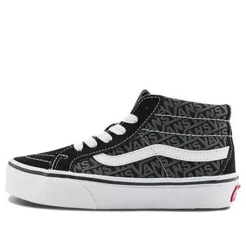 Кроссовки sk8-mid reissie skate shoes 'black grey white' Vans, черный