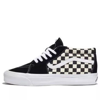 Кроссовки sk8-mid reissue 83 lx 'checkerboard - black' Vans, черный