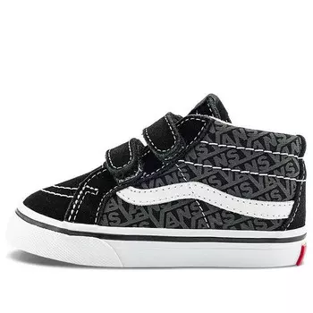Кроссовки sk8-mid reissue v 'black' Vans, черный
