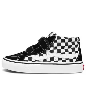 Кроссовки sk8-mid reissue v 'checkerboard - black white' Vans, черный