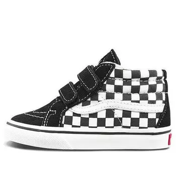Кроссовки sk8-mid reissue v 'checkerboard - black white' Vans, черный