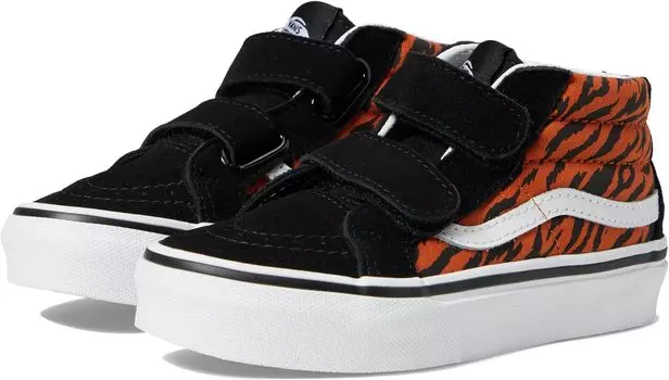 Кроссовки SK8-Mid Reissue V Vans, цвет Tiger Black/True White
