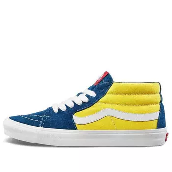 Кроссовки sk8-mid 'sailor blue/aspen gold' Vans, желтый