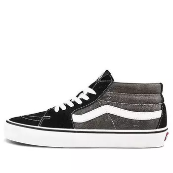 Кроссовки sk8-mid splicing mid tops casual skateboarding shoes black Vans, черный