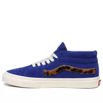 Кроссовки sk8-mid suede royal blue/calf hair Vans, синий