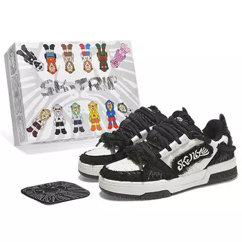 Кроссовки SK.TRIP Skateboarding Shoes Unisex Low-top, цвет Panda Black