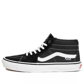 Кроссовки skate grosso mid 'black' Vans, черный