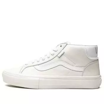 Кроссовки skate mid skool white Vans, белый