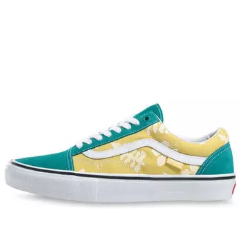Кроссовки skate old skool 'aloha' Vans, зеленый