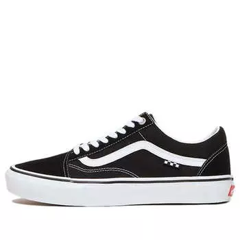 Кроссовки skate old skool 'checkerboard - black' Vans, черный