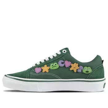 Кроссовки skate old skool x froskate green Vans, зеленый