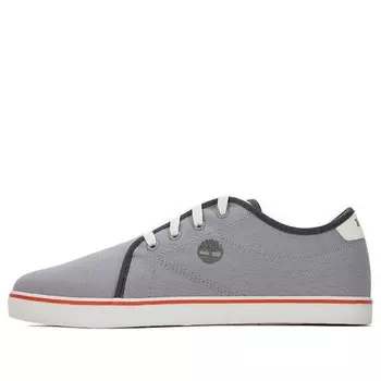 Кроссовки skate park leather oxford 'light grey' Timberland, серый