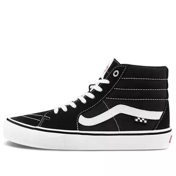 Кроссовки skate sk8-hi 'checkerboard - black white' Vans, черный