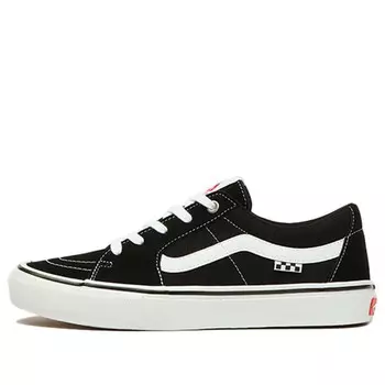 Кроссовки skate sk8-low 'checkboard - black white' Vans, черный