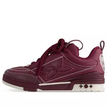 Кроссовки skate sneakers 'burgundy' Louis Vuitton, бургундия
