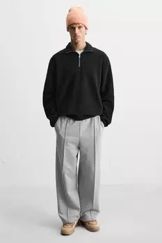 Кроссовки skater с деталями в виде веревки ZARA, цвет bone white
