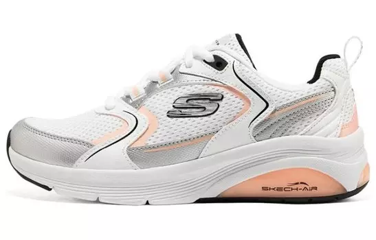 Кроссовки Skech-Air Extreme Lifestyle женские с низким верхом, белые/черные/коралловые Skechers