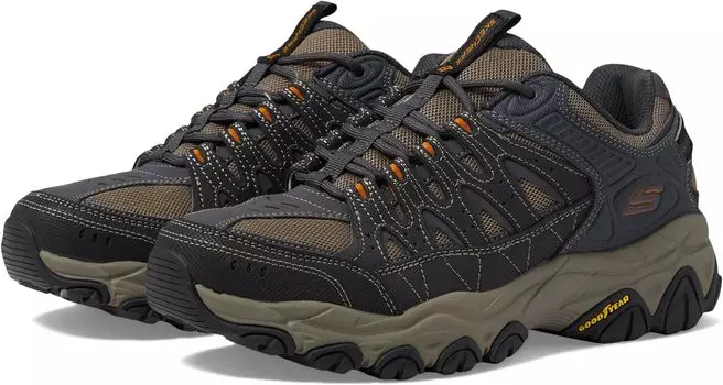 Кроссовки SKECHERS Afterburn M. Fit 2.0, цвет Charcoal/Gold