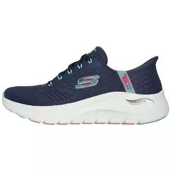 Кроссовки Skechers ARCH FIT 2.0 Lifestyle Shoes Women's Low-top Navy/turquoise, синий/бирюзовый